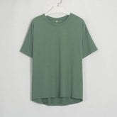 WomenO Neck Short Sleeve Basic Tees